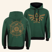 The Legend Of Zelda Merch Hyrule And Symbols Hoodie Gifts For Game Lovers - Thriftgiftshop