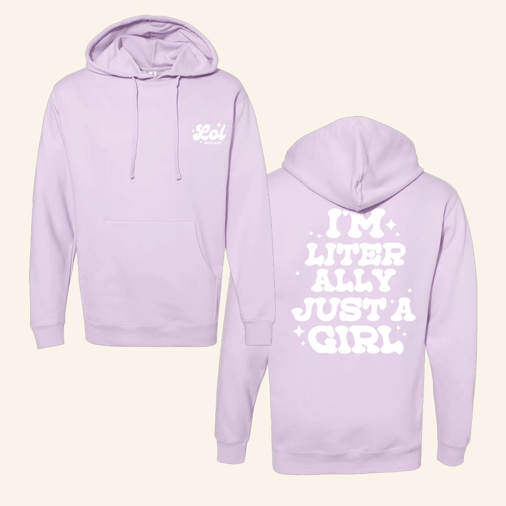 The Lol Podcast Merch Lol Podcast Just A Girl Black Hoodie Gifts For Her - Thriftgiftshop