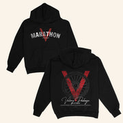 The Marathon Clothing Merch Marathon V For Victory Package Hoodie Black Gifts For Brother - Thriftgiftshop