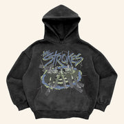 The Strokes Merch Garment Photo Wash Hoodie Xmas Gifts For Rock Fans - Thriftgiftshop