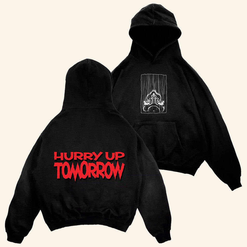 The Weeknd Merch Hurry Up Tomorrow Frank Miller Art Hoodie Music Gift Ideas For Guys - Thriftgiftshop