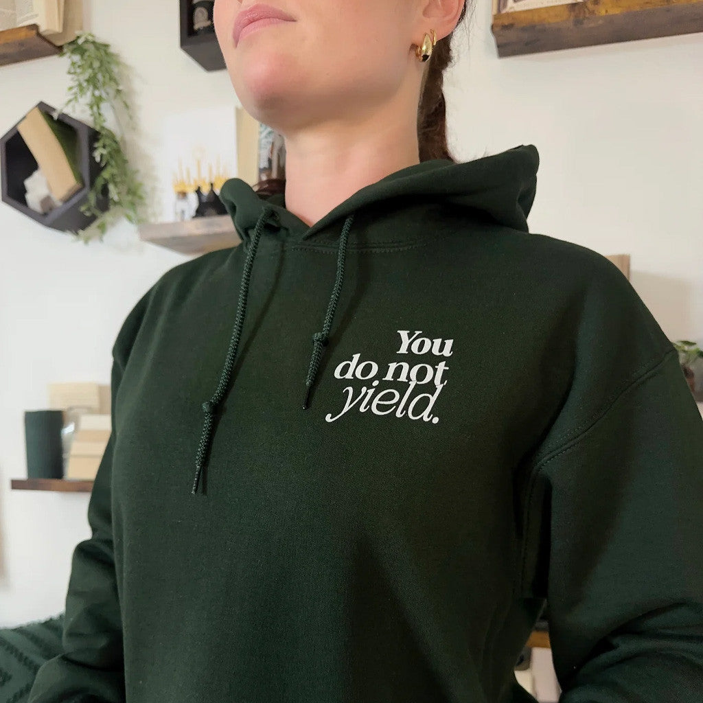 Throne Of Glass Merch You Do Not Yield Hoodie Book Lovers Gifts For Mom - Thriftgiftshop