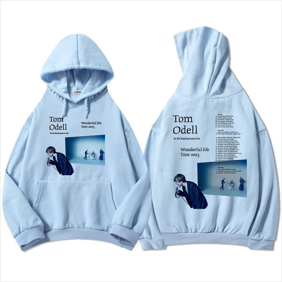 Tom Odell Wonderful Life Tour 2025 Hoodie Band Concert Fleece Shirt Gifts For Fans Merch Clothing - Thriftgiftshop