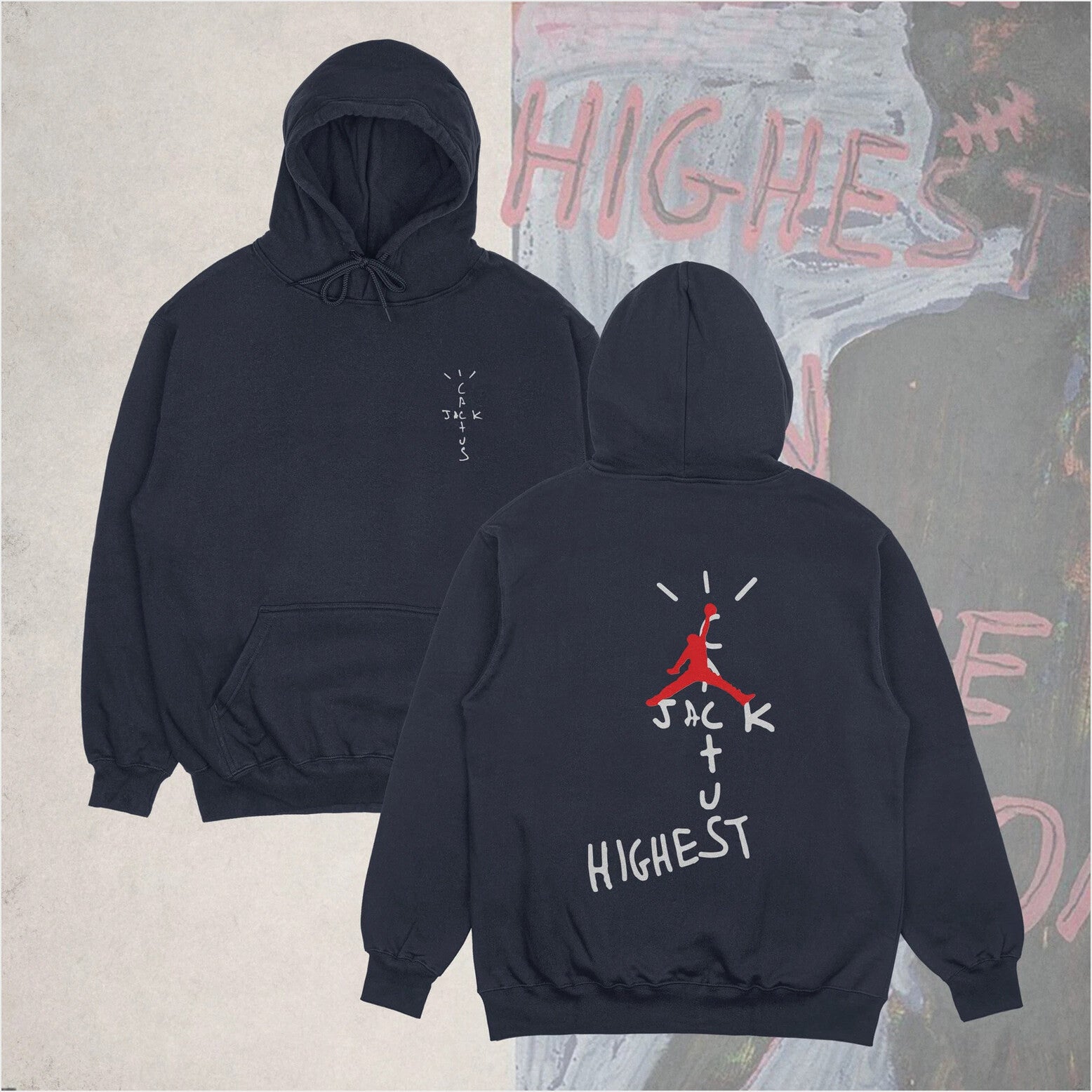 Travis Scott Cactus Jack Highest In The Room Hoodie Gifts For BFF Merch Clothing - Thriftgiftshop