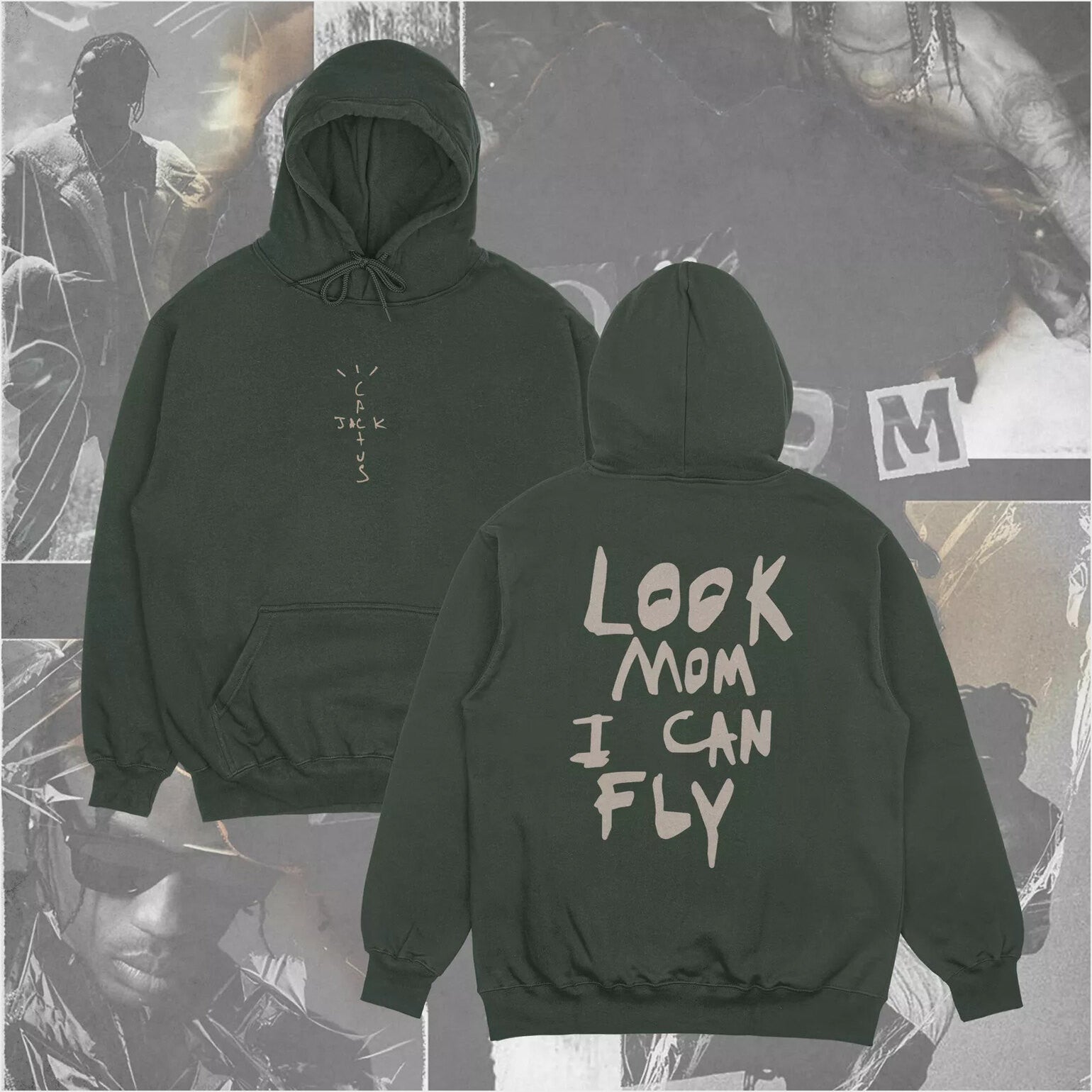 Travis Scott Cactus Jack Look Mom I Can Fly Hoodie Gifts For Friends Merch Apparel - Thriftgiftshop