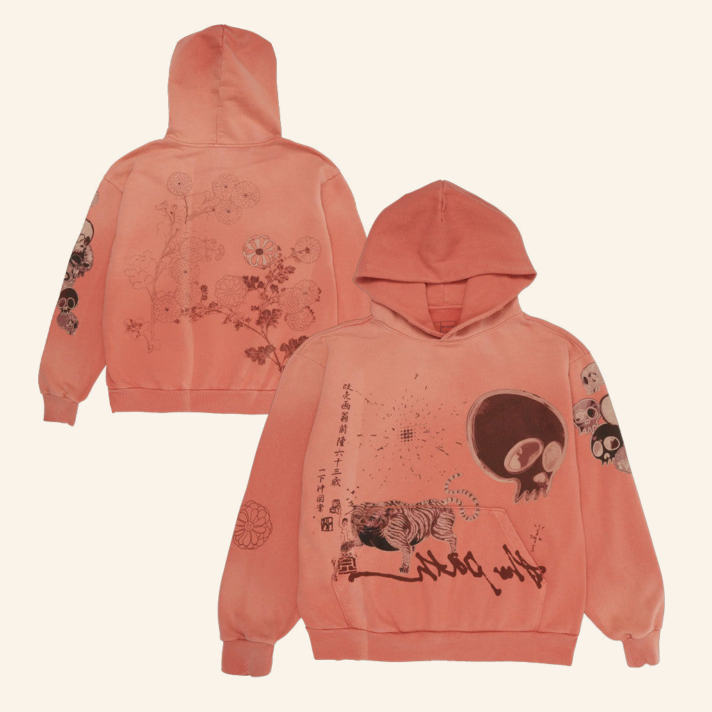 Travis Scott Merch CJ X Takashi Murakami The Path Hoodie Christmas Gifts For Rapper Fans - Thriftgiftshop
