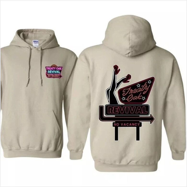 Treaty Oak Revival No Vacancy Unisex Hoodie Gifts For Fans Merch Clothing - Thriftgiftshop