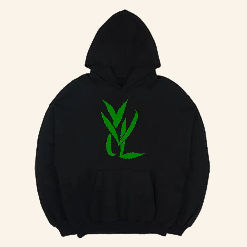 Trimset Cannabis By Playboi Carti Merch Green On Black Hoodie Gifts For Husband - Thriftgiftshop