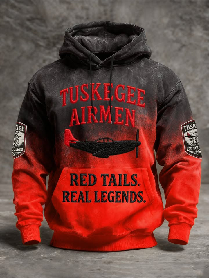 Tuskegee Airmen Red Tails Real Legends Hoodie Best Gifts For Husband - Thriftgiftshop