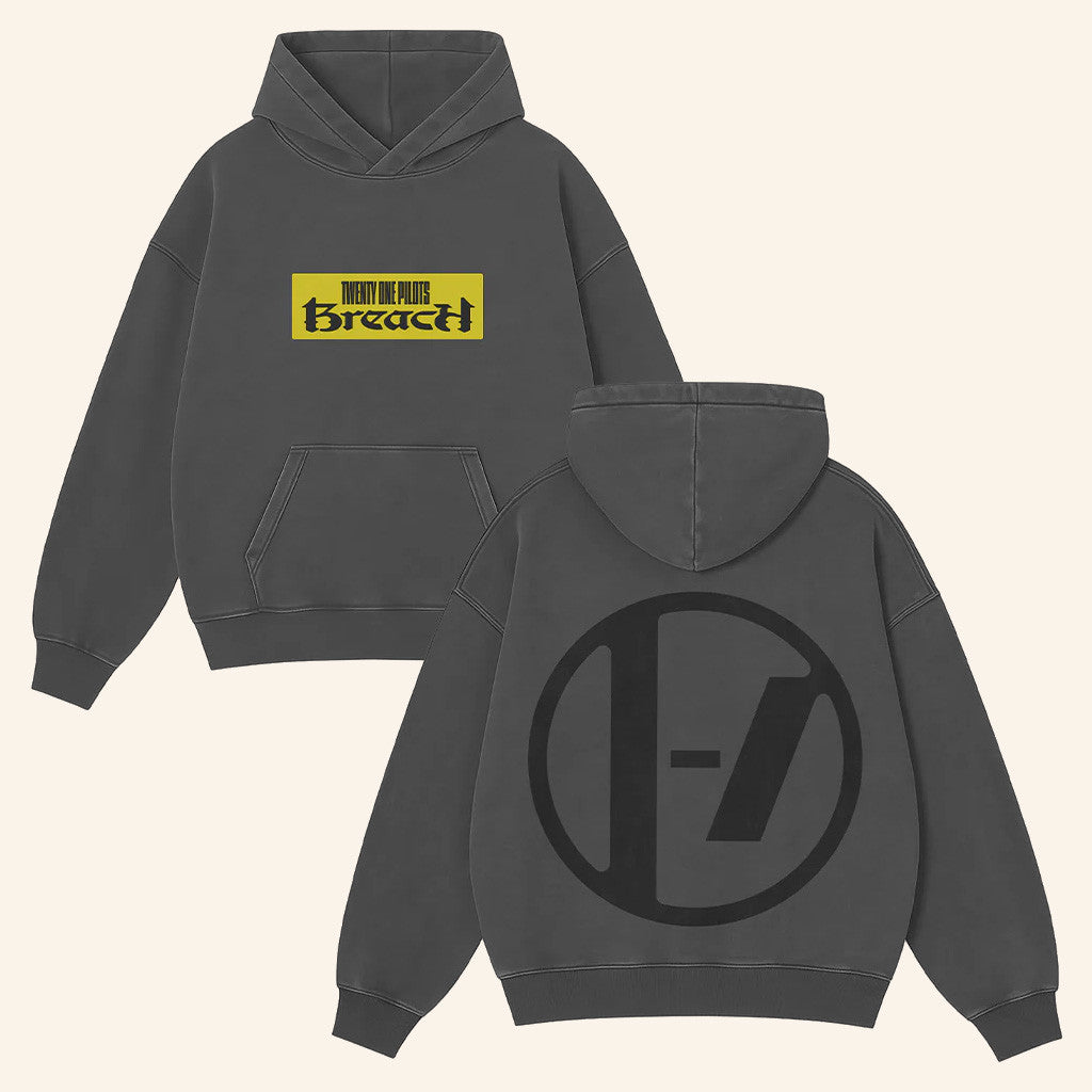 Twenty One Pilots Merch Breach Icon Logo Hoodie Christmas Presents For Music Lovers - Thriftgiftshop