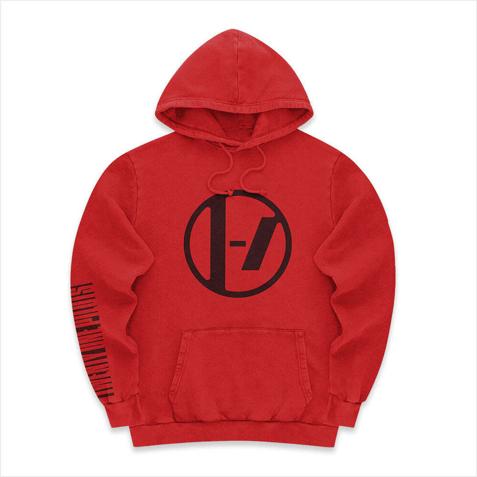 Twenty One Pilots Merch Logo Red Hoodie Gifts For Brother Merch Apparel - Thriftgiftshop