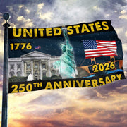 United States 1776 2026 250th Anniversary Flag Liberty Outdoor Decor Gift Ideas