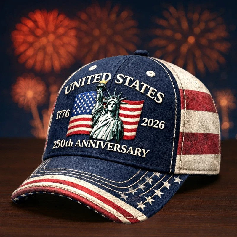 United States 250th Anniversary Hat Statue Of Liberty 1776 2026 Cap Gift For Wife