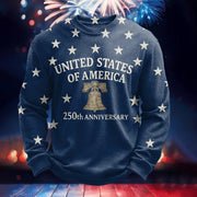 United States Of America 250th Anniversary Sweatshirt Golden Bell Pretty Clothes For Her