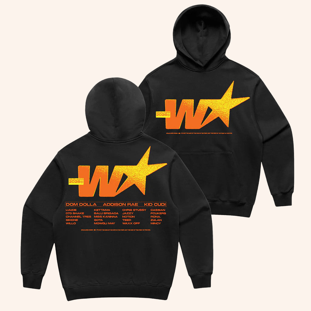 Untitled Group Merch Wildlands 25 Star Hoodie Black Gift Ideas For Music Lovers - Thriftgiftshop