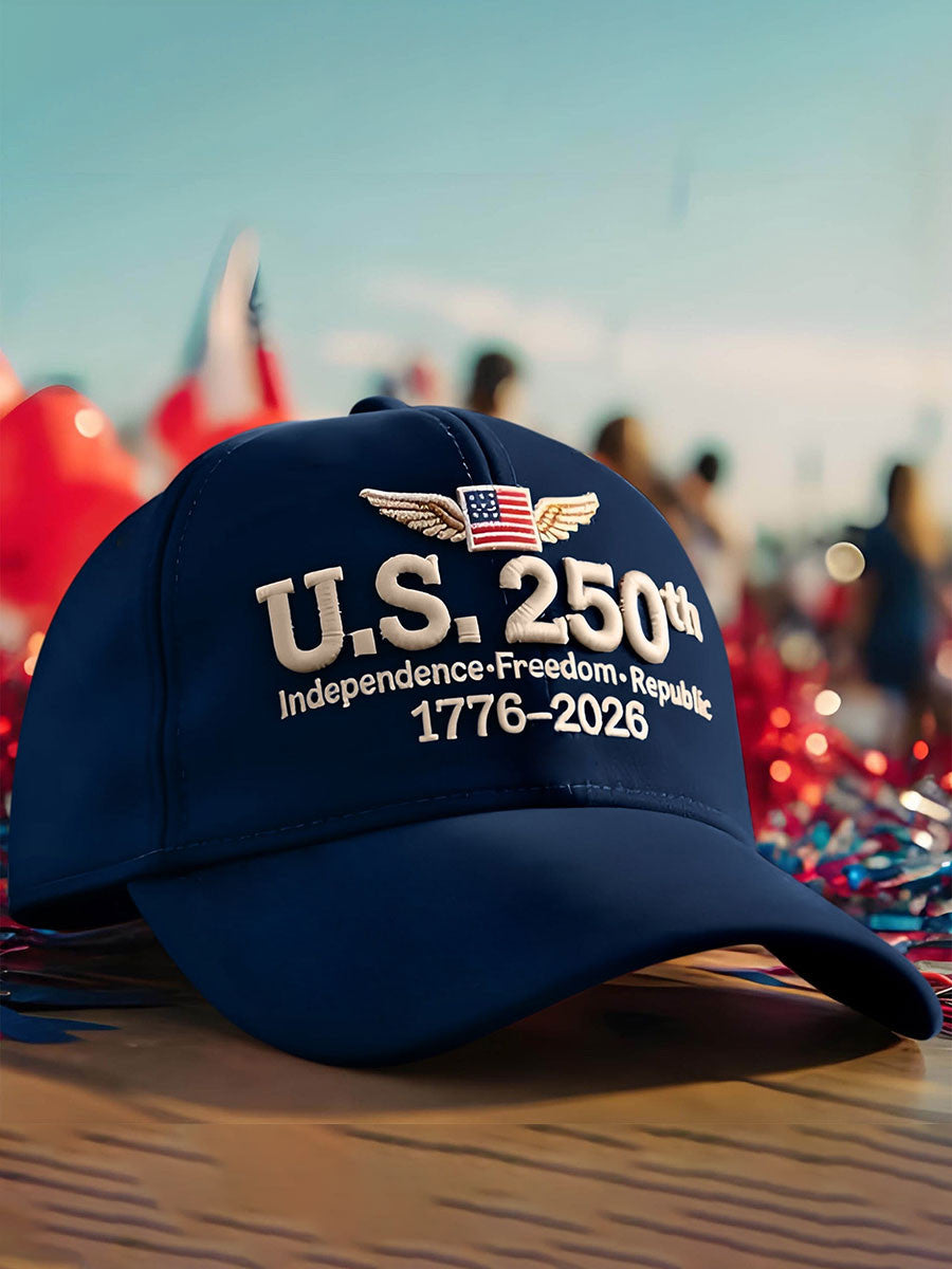 US 250th 1776 2026 Hat Independence Freedom Republic Cap Good Veteran Gift