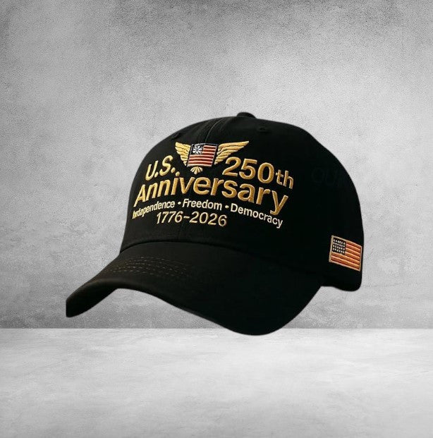 US 250th Anniversary Hat Independence Freedom Democracy 1776 2026 Cap Gift For Boy