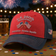 US 250th Anniversary Hat Independence Freedom Republic Military Cap Gift Ideas