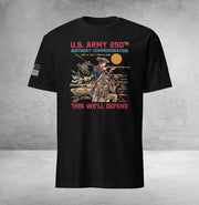 US Army 250th Birthday Commemoration T-Shirt This We_ll Defend Top Clothes For Sister
