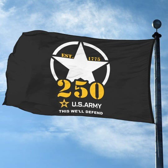 US Army Veteran Flag This We'll Defend 250th Anniversary Semiquincentennial Gift Ideas