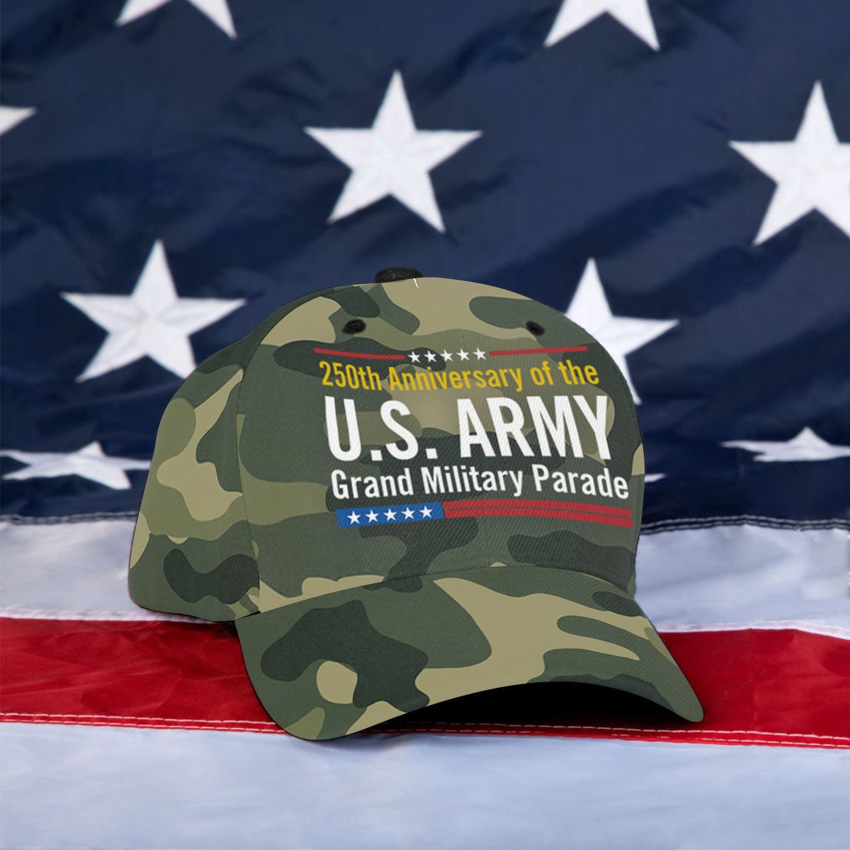US Army Veteran Hat 250th Anniversary Grand Military Parade Cap Gift Ideas