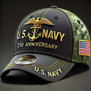 US Navy 250Th Anniversary Camo Hat Military Veteran Cap Navy Soldiers Cap Gift