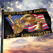 US Of America 250th Anniversary Flag Eagle Liberty Independence Day Home Decor Gifts
