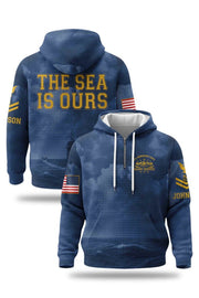 Us Submarine Force Silent Service The Sea Is Ours Waffle Hoodie Gifts For Best Friend - Thriftgiftshop