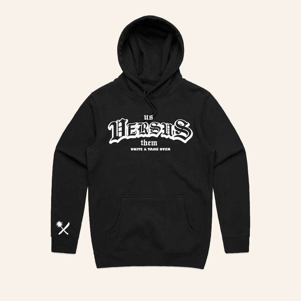 Us Versus Them Merch Olde Black Hoodie Best Gifts For Boyfriend - Thriftgiftshop