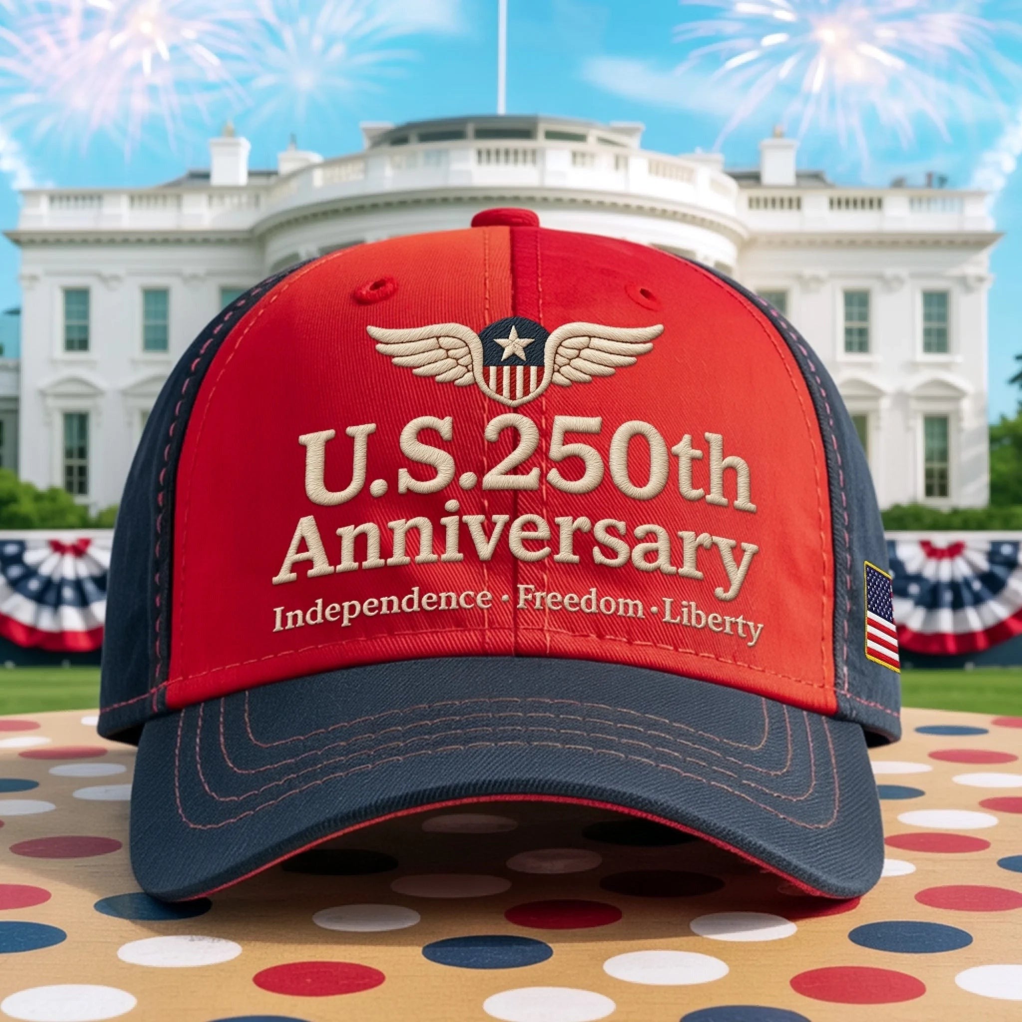 U.S.250th Anniversary Hat Independence Freedom Liberty Cap Gifts For Conservative Supporters