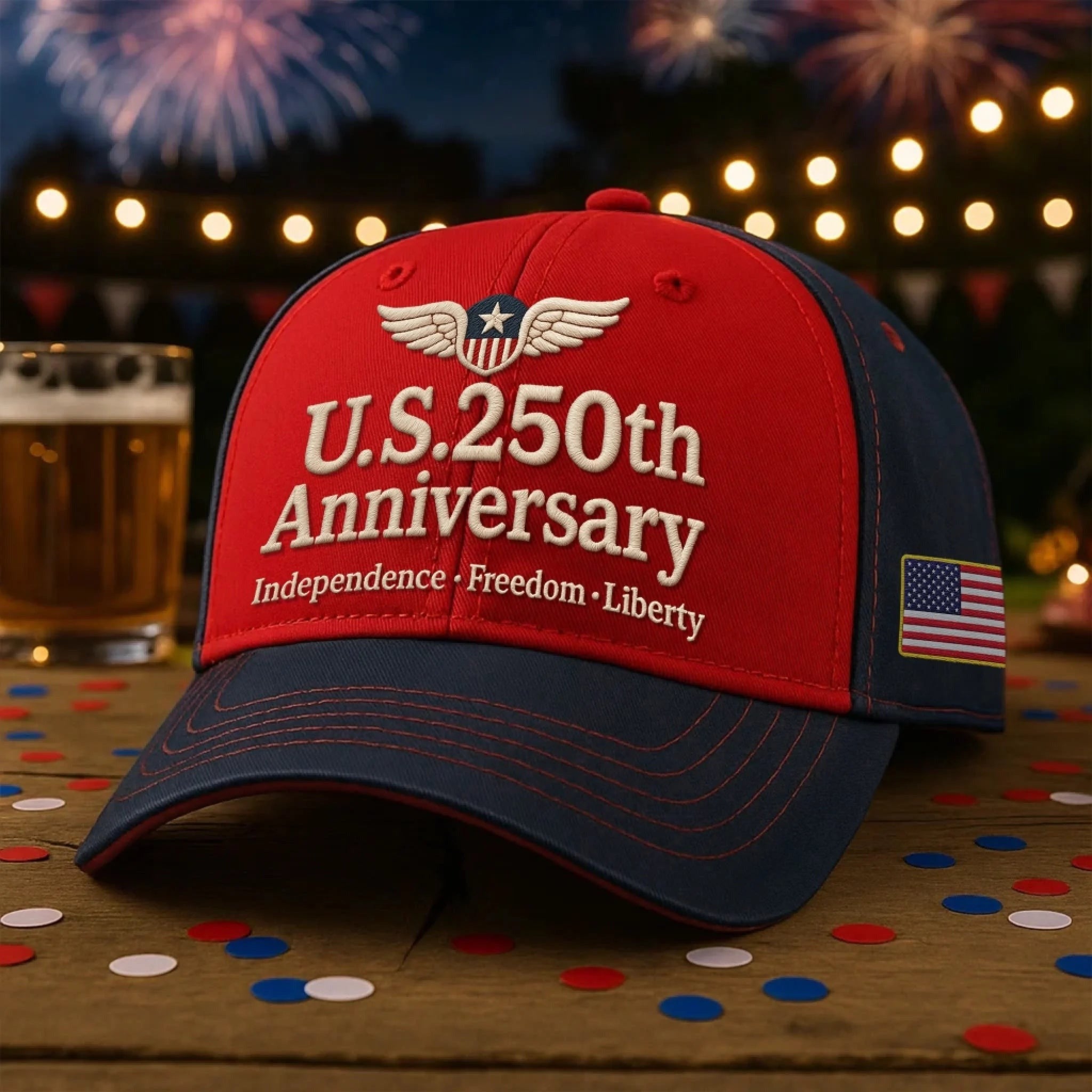 U.S.250th Anniversary Hat Independence Freedom Liberty Cap Gifts For Conservative Supporters