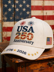 USA 250th Anniversary Hat 1776 2026 Ballcap Merch Unique Gifts For Veterans