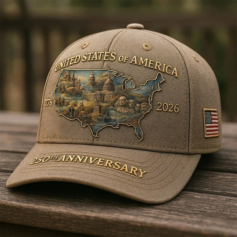 USA 250th Anniversary Hat United States Of America 1776 2026 Cap Gift For Your Husband