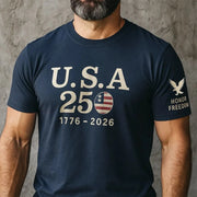 USA 250th Anniversary T-Shirt Honor Freedom 1776 2026 Clothes Ideas For Your Boyfriend