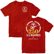 USMC 250th Anniversary T-Shirt US Marines Semper Fidelis Est 1775 Gift For Her