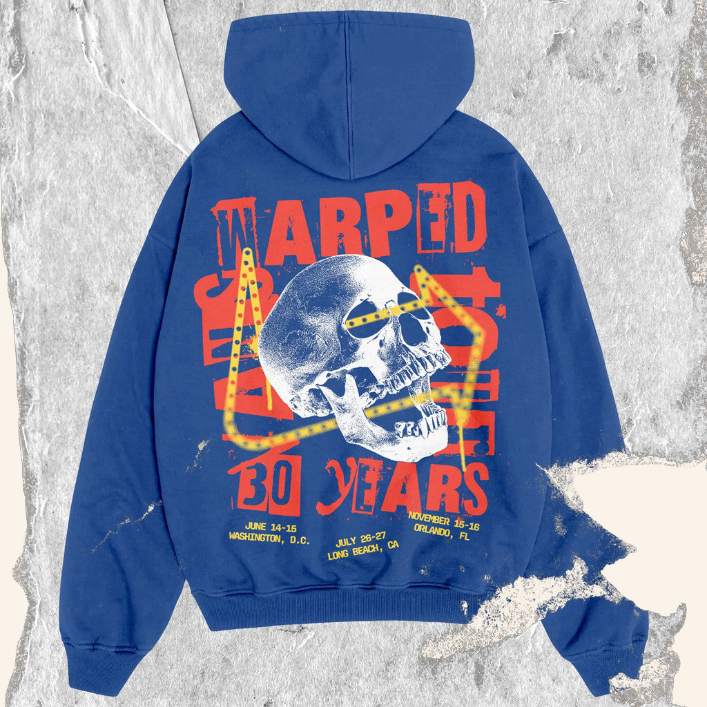 Vans Warped Merch Vans Warped Tour 30 Years Hoodie Gifts For Music Lovers - Thriftgiftshop