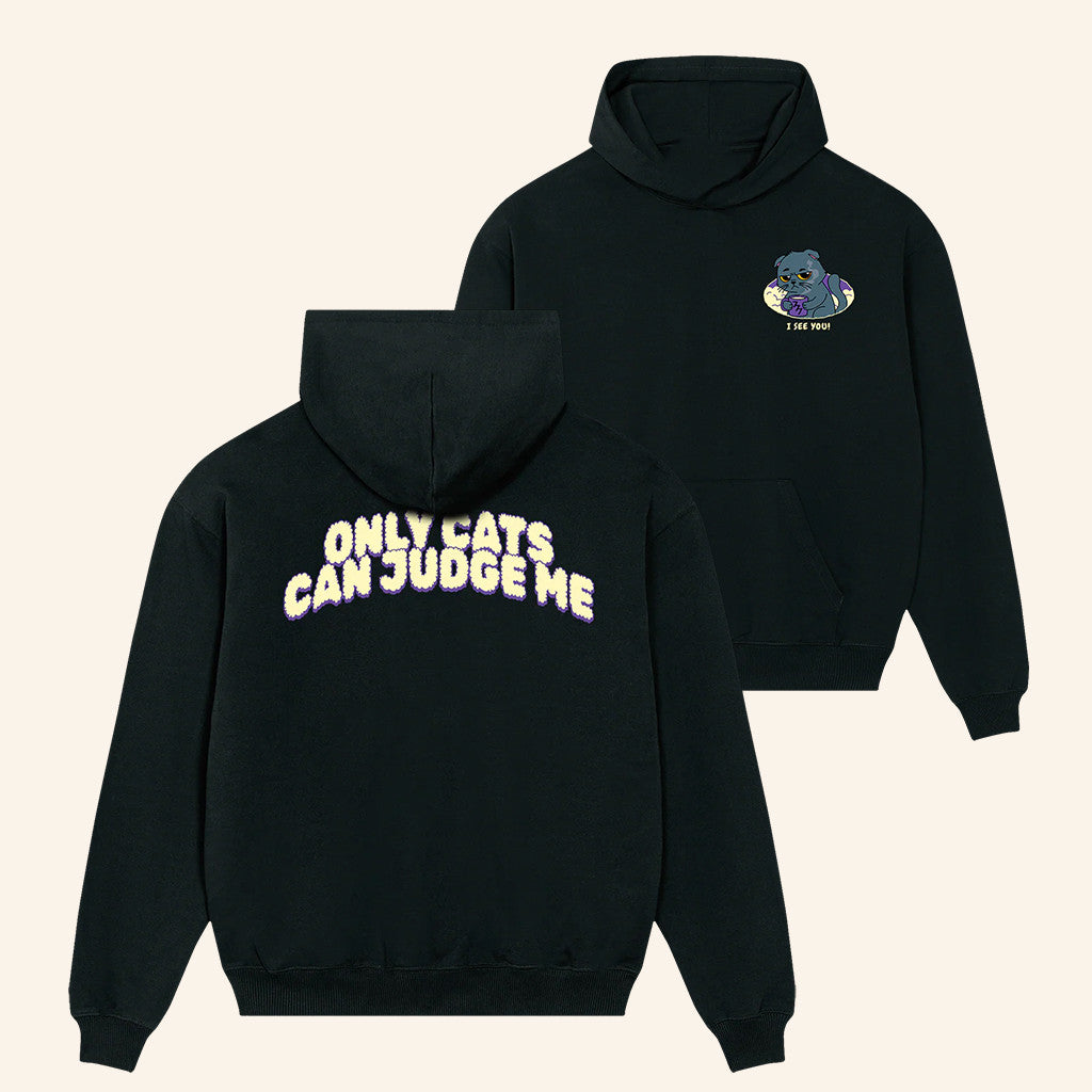 Vegetta777 Merch Only Cats Can Judge Me Hoodie Christmas Gift Ideas For Her - Thriftgiftshop