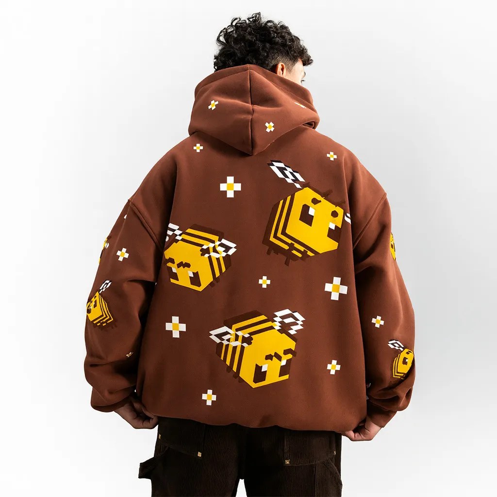 Very Cool X Minecraft Merch Bee Hoodie Best Gifts For Boyfriend - Thriftgiftshop