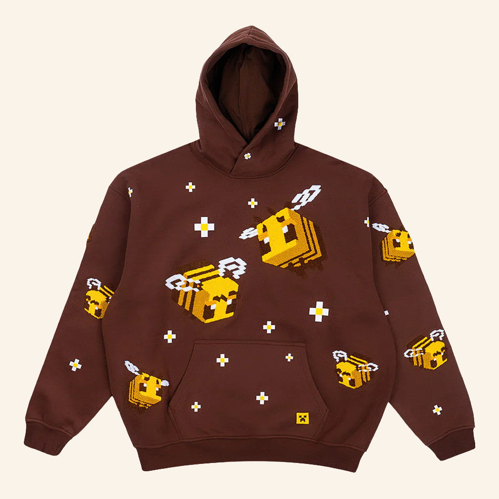 Very Cool X Minecraft Merch Bee Hoodie Best Gifts For Boyfriend - Thriftgiftshop
