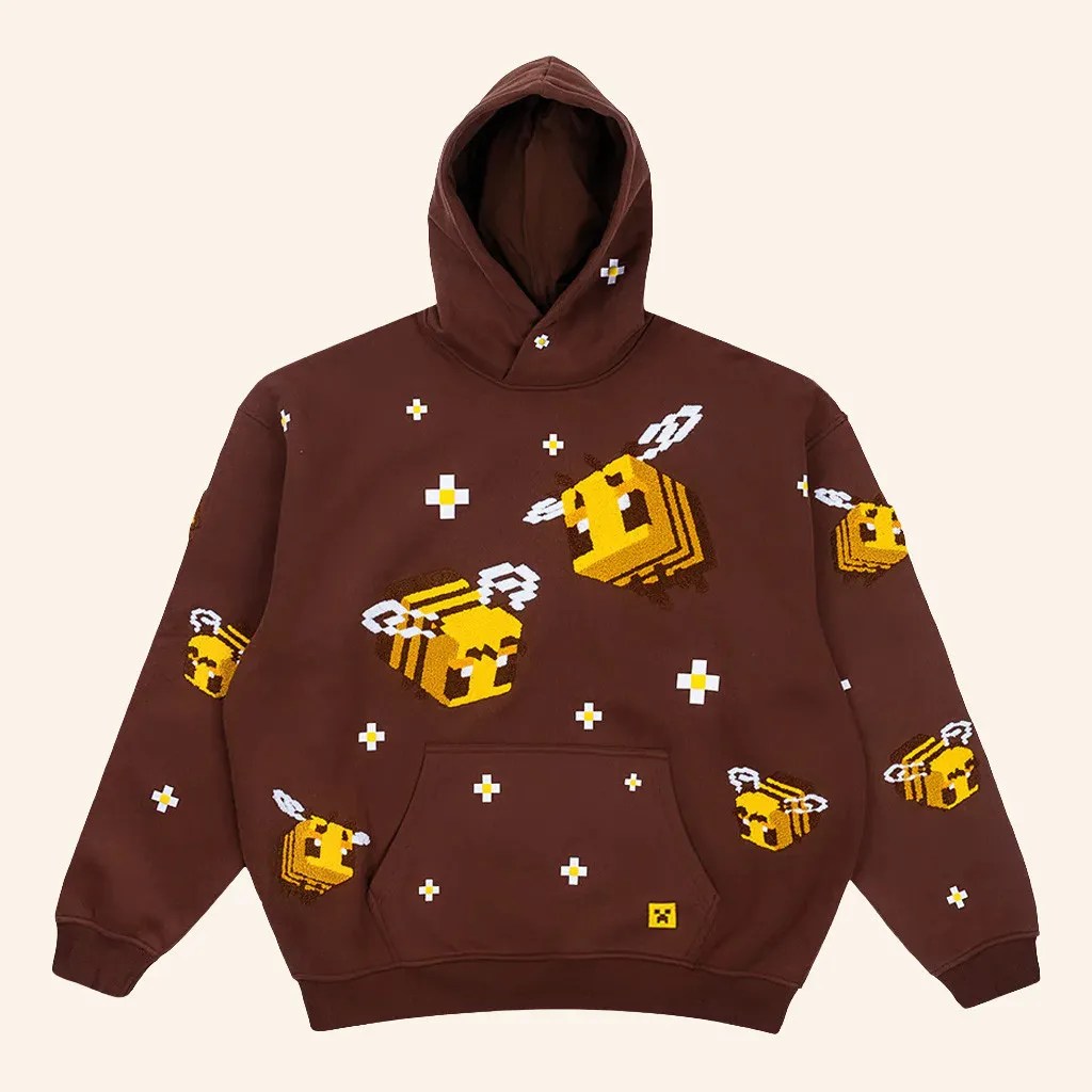 Very Cool X Minecraft Merch Bee Hoodie Best Gifts For Boyfriend - Thriftgiftshop