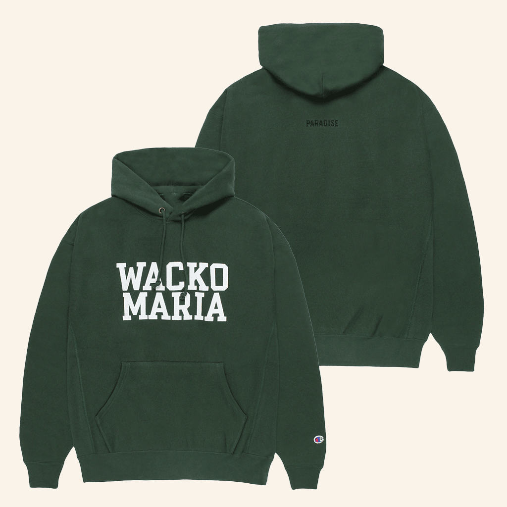 Wacko Maria Merch Wacko Maria X Champion Hoodie Paradise Hooded Sweatshirt Gifts For Brother - Thriftgiftshop