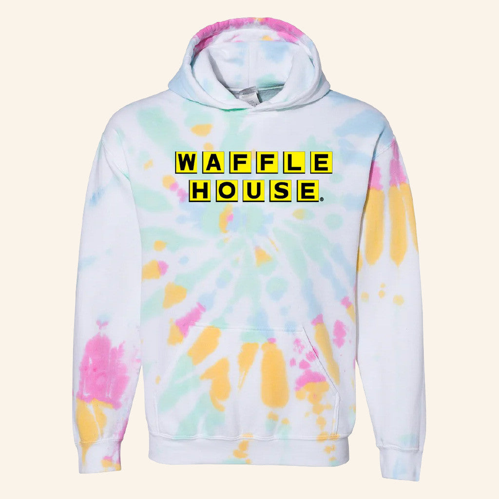 Waffle House Merch Waffle House Tie Dye Hoodie Best Christmas Gifts For Wife - Thriftgiftshop