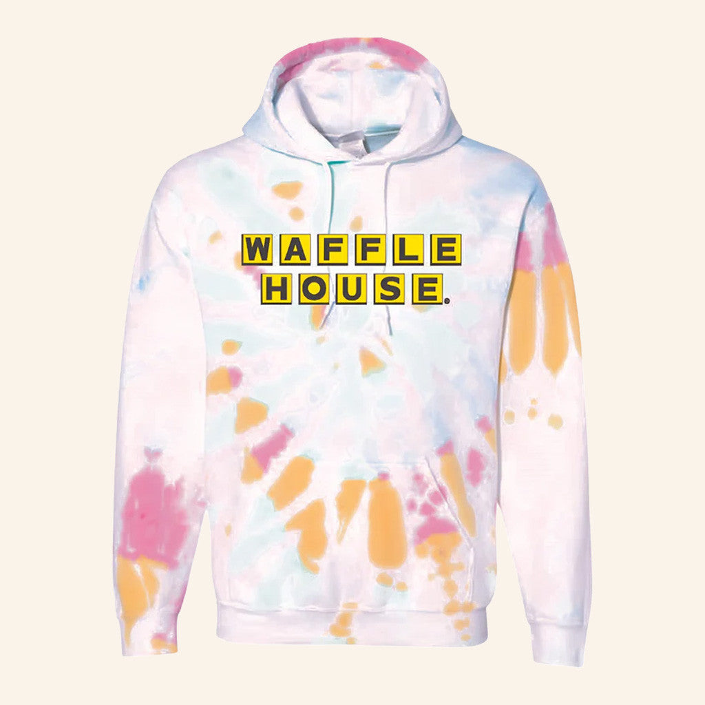 Waffle House Merch Waffle House Tie Dye Hoodie Christmas Present Ideas For Girlfriend - Thriftgiftshop