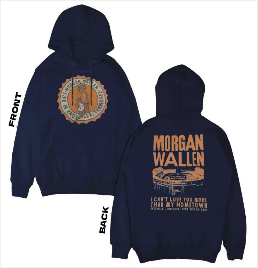Wallen Western Live In Knoxville September Tour 2024 Hoodie Gifts For Fans Merch Apparel - Thriftgiftshop