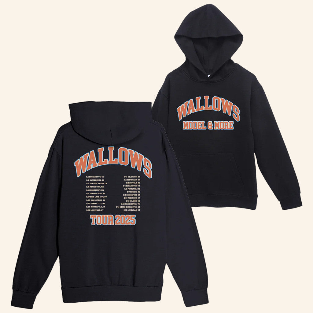 Wallows Merch Collegiate Hoodie Wallows May June 2025 Hoodie Gift Ideas For Rock Lovers - Thriftgiftshop