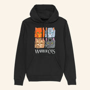 Warrior Cats Merch Four Cats Hoodie Best Gifts For Cat Lovers - Thriftgiftshop