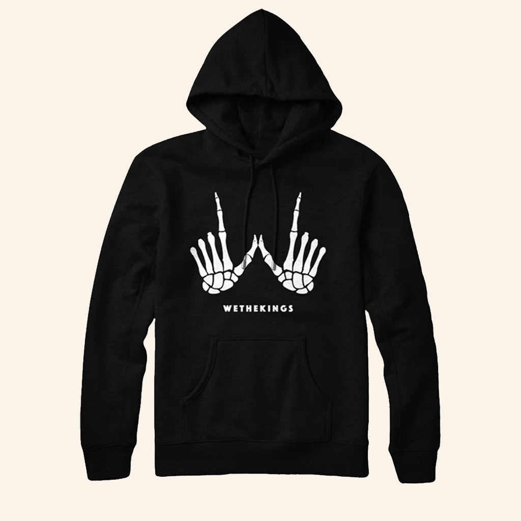 We The Kings Merch WTK Skeleton Hoodie Best Gifts For Rock Music Lovers - Thriftgiftshop