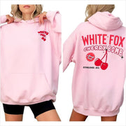 White Fox Hoodie With Love In The Moment Oversized Hoodie Gifts For Her Merch Apparel - Thriftgiftshop