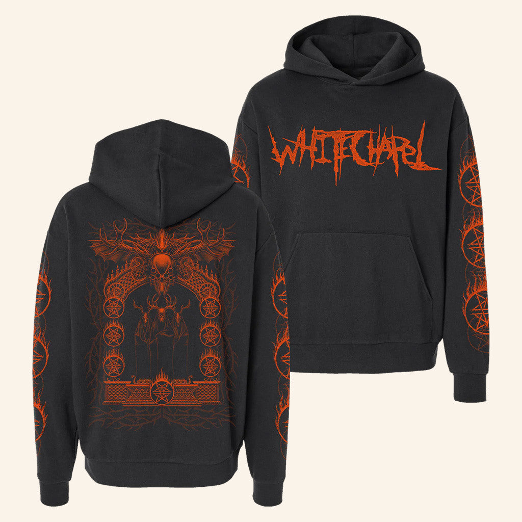 Whitechapel Merch Flaming Hoodie Whitechapel Hoodie Husband Christmas Gift Ideas - Thriftgiftshop