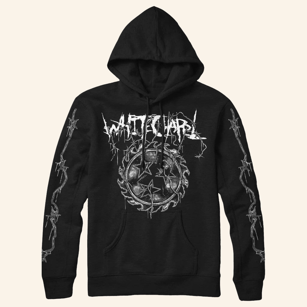 Whitechapel Merch Wired Black Hoodie Gift Ideas For Father - Thriftgiftshop